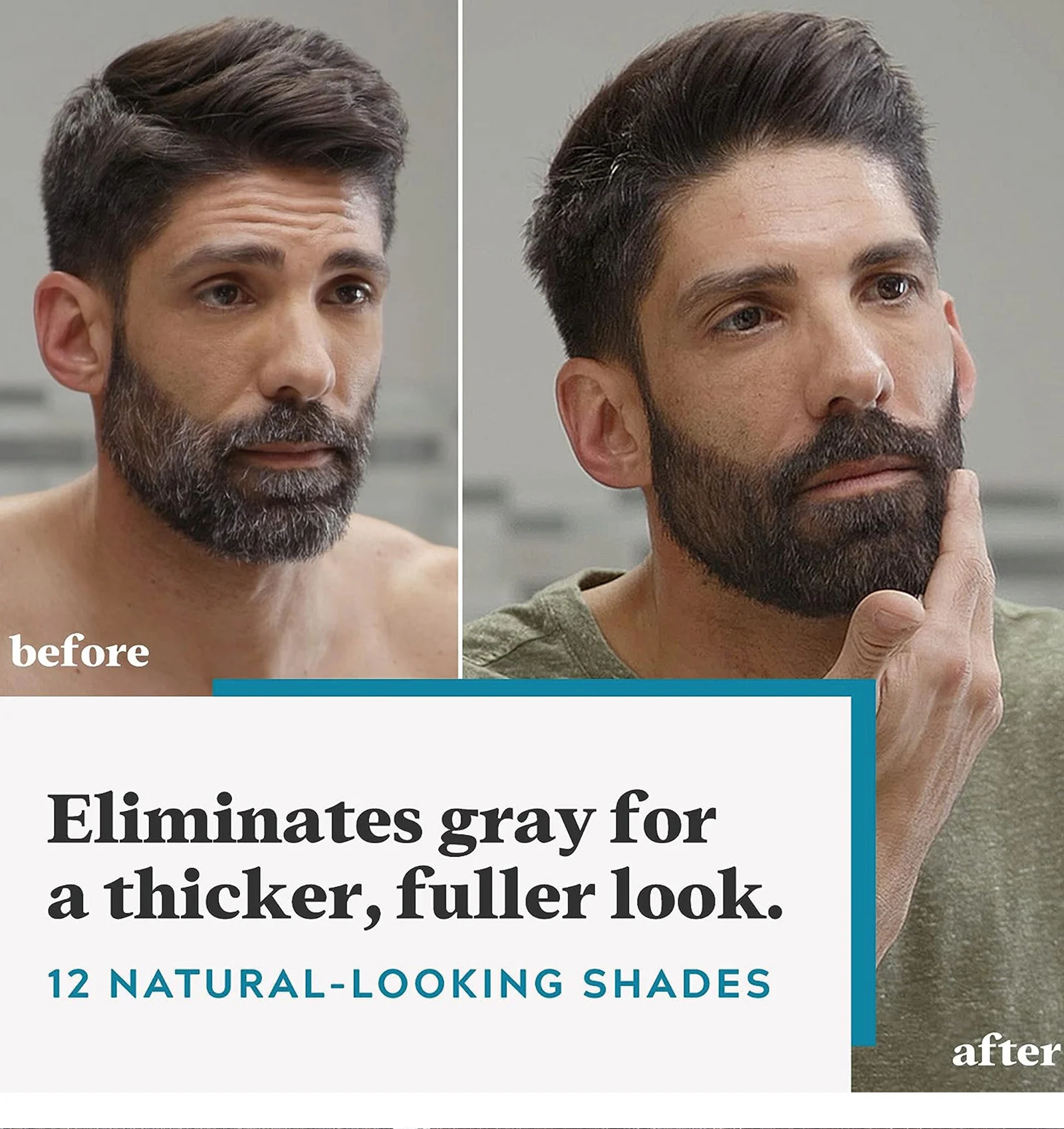 YURHERSU Beard Dye - Natural Black Hair & Beard Coloring Shampoo for Men, 8 Minute Application 9 natural black beard hair dye spu793401883106 desc 9