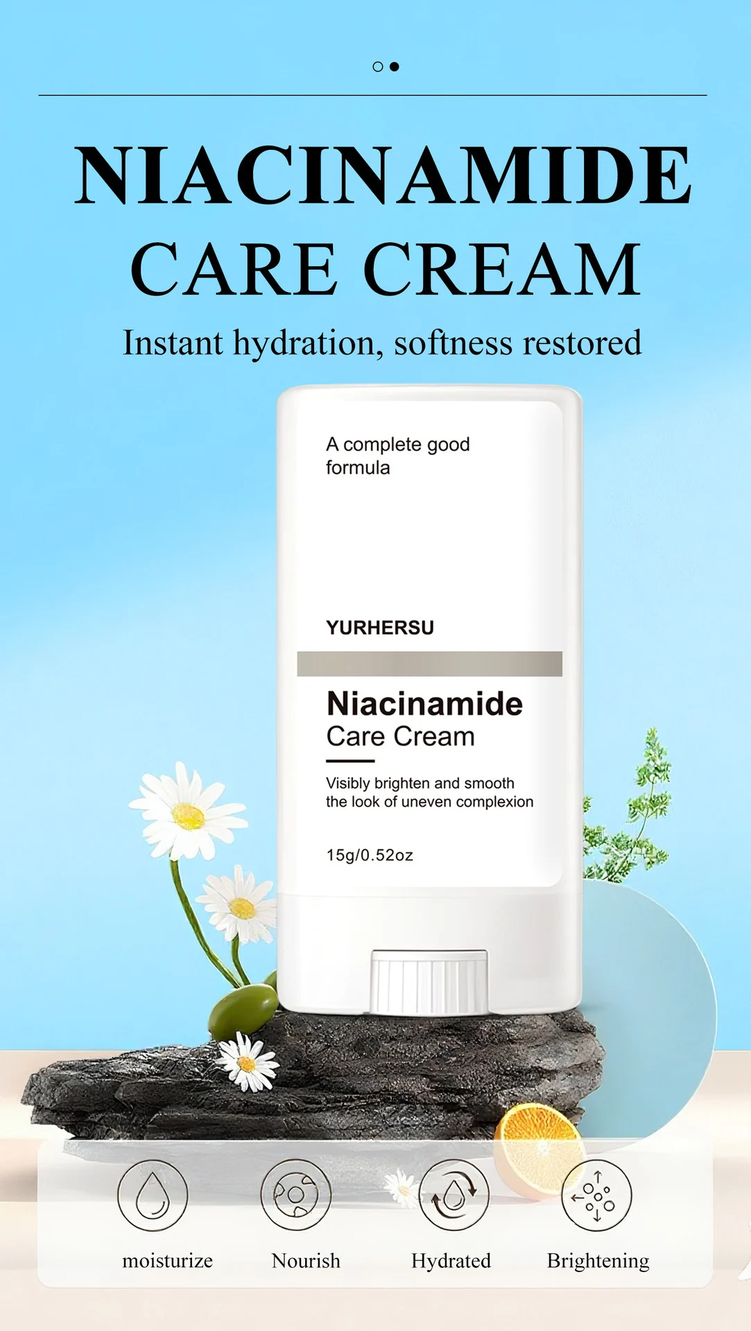 YURHERSU Niacinamide Care Cream - Brightening, Hydrating, Smoothing Face Cream 1 niacinamide care cream spu972320086240 desc 1