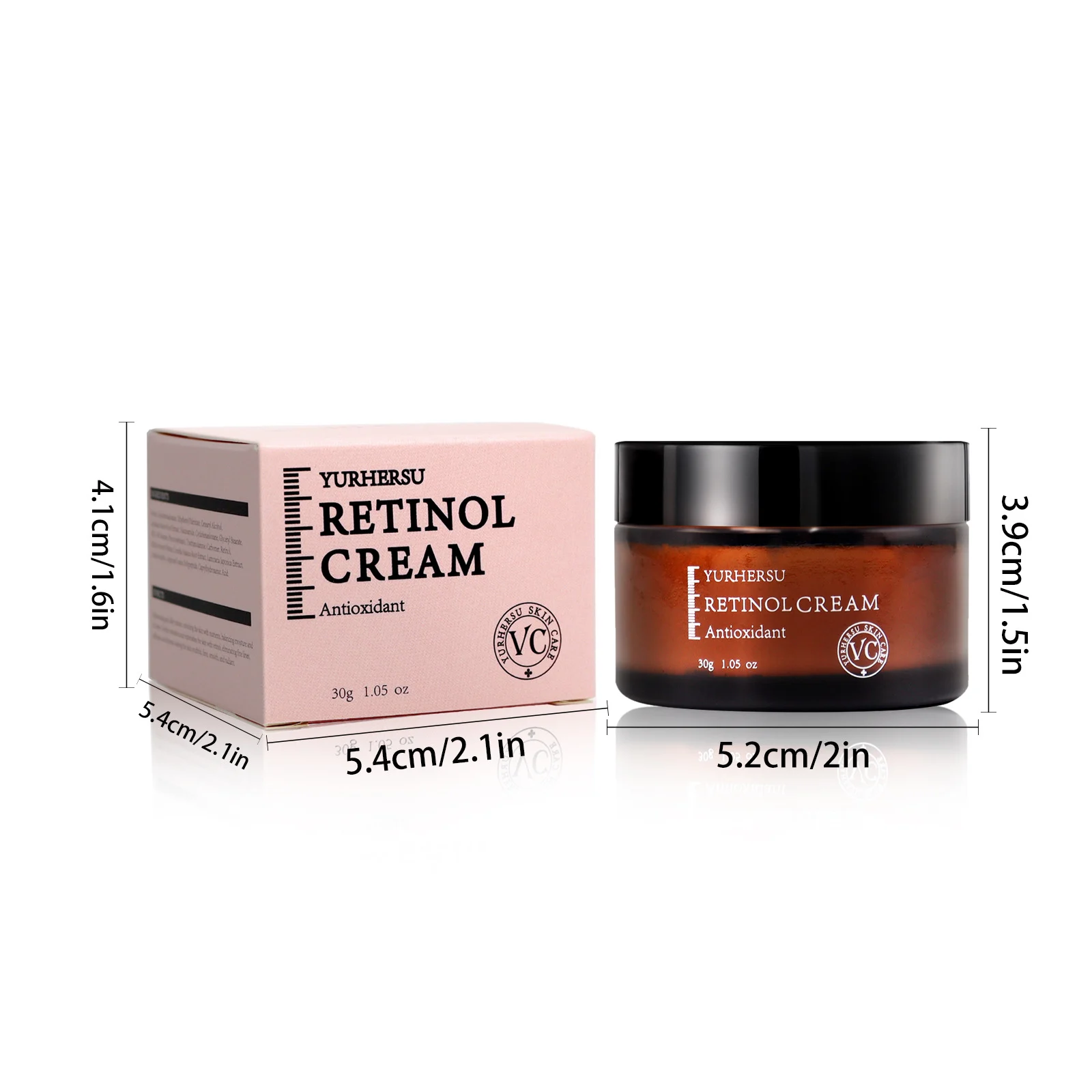 YURHERSU Retinol Cream, Anti-Wrinkle, Moisturizing, Brightening Face Cream with Vitamin C 1 retinol anti aging face cream spu784298450063 desc 1