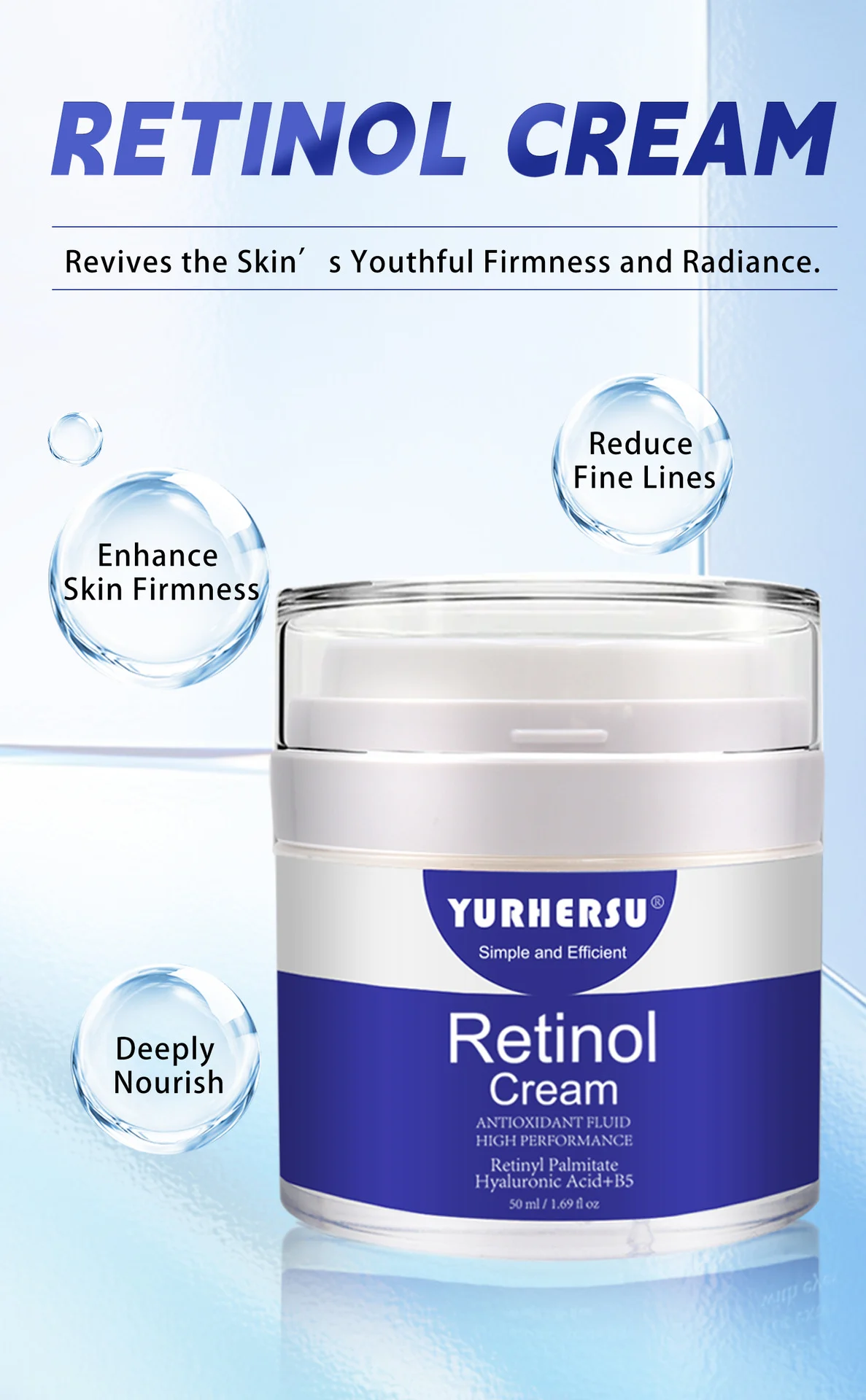 YURHERSU Retinol Hydrating Cream for Anti-Aging, Fine Lines & Firming 2 retinol hydrating cream spu837851332206 desc 2