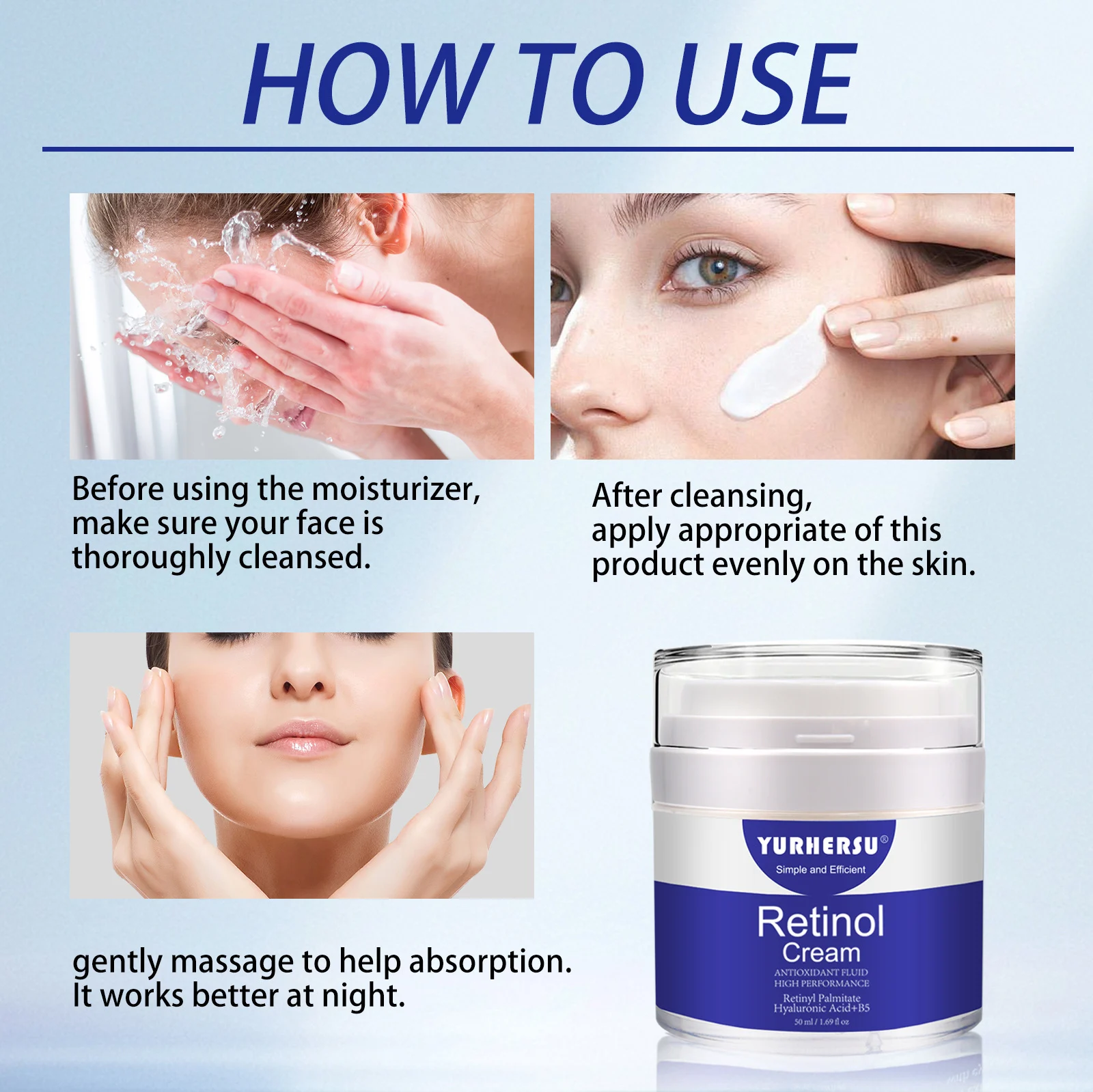 YURHERSU Retinol Hydrating Cream for Anti-Aging, Fine Lines & Firming 7 retinol hydrating cream spu837851332206 desc 7