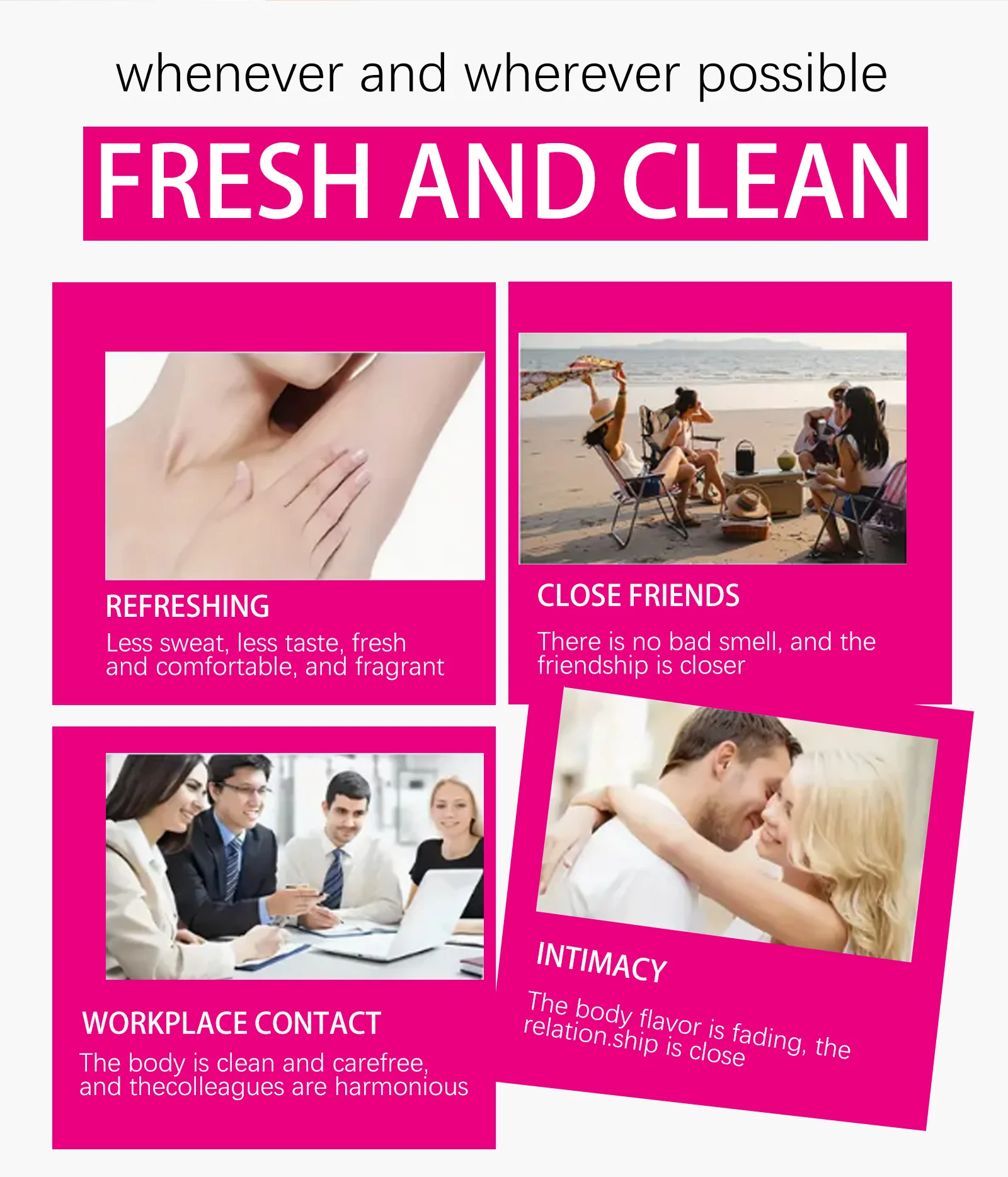 YURHERSU Rose Vanilla Deodorant Stick for Body Odor, Long Lasting Freshness 6 rose vanilla deodorant stick spu969041907521 desc 6