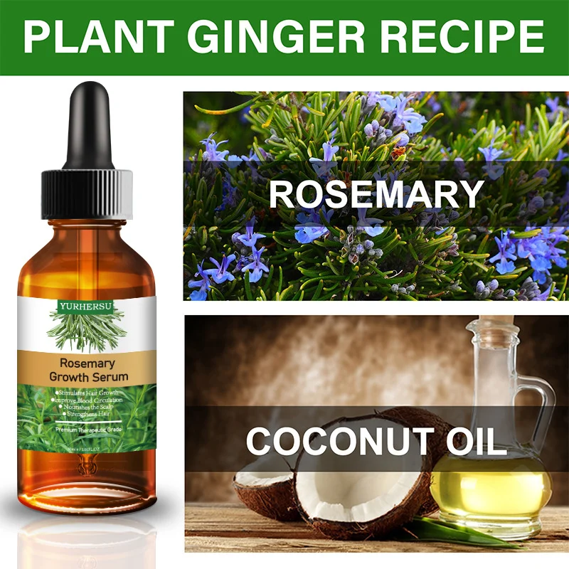 YURHERSU Rosemary Hair Growth Serum Oil - Stimulates Growth, Strengthens Hair, 30ml 4 rosemary hair growth serum oil spu723518999785 desc 4