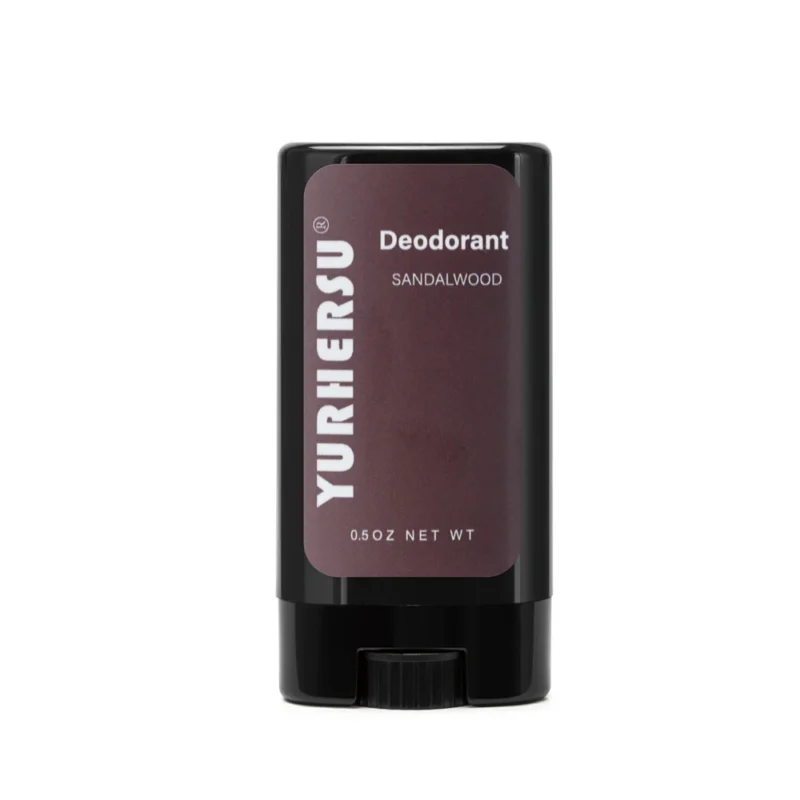 YURHERSU Sandalwood Deodorant Stick with Gold Foil for Men & Women, Long-Lasting Freshness