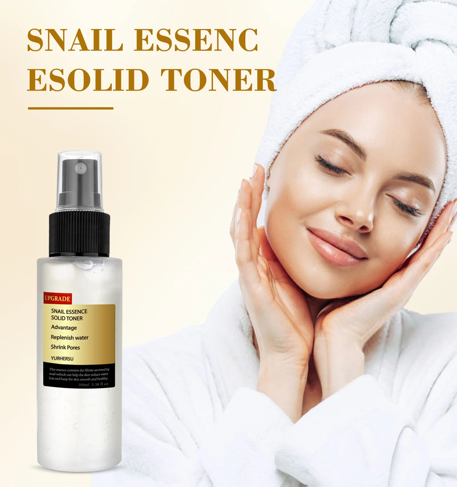 YURHERSU Snail Essence Solid Toner for Brightening, Hydration & Pore Minimizing 2 snail essence solid toner spu896795478297 desc 2