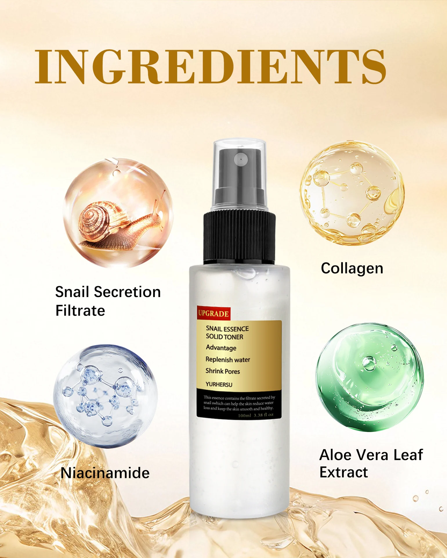 YURHERSU Snail Essence Solid Toner for Brightening, Hydration & Pore Minimizing 7 snail essence solid toner spu896795478297 desc 7