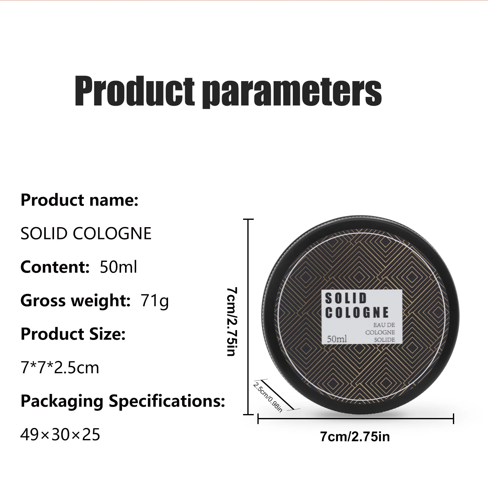 YURHERSU Solid Cologne Balm - Natural & Fresh Scent, Long-Lasting, Portable 2 solid cologne balm spu812022103459 desc 2