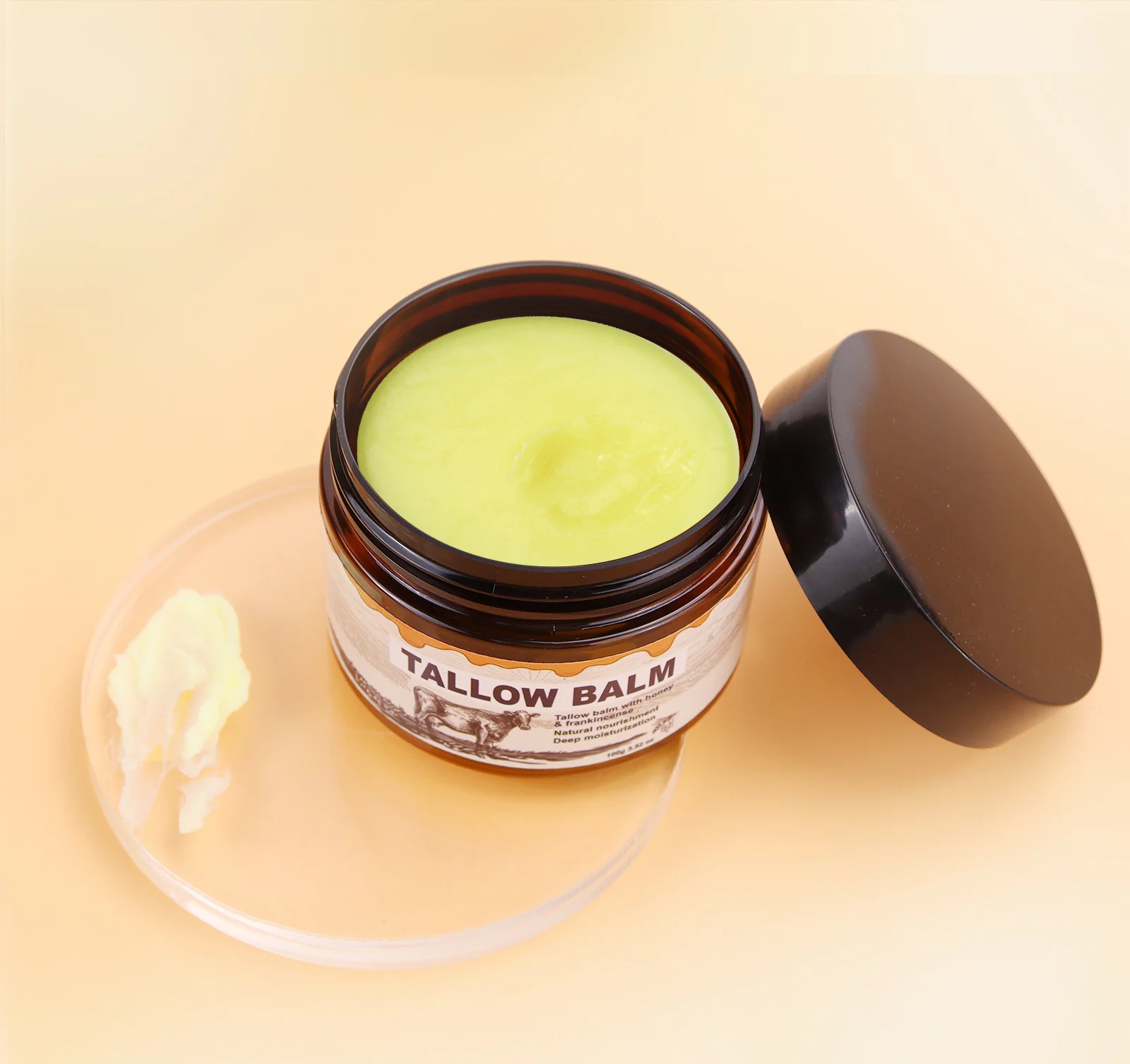 YURHERSU Tallow Balm with Honey & Frankincense - 100g Deeply Nourishing Moisturizer for Face & Body 9 tallow balm moisturizer spu860337018842 desc 9