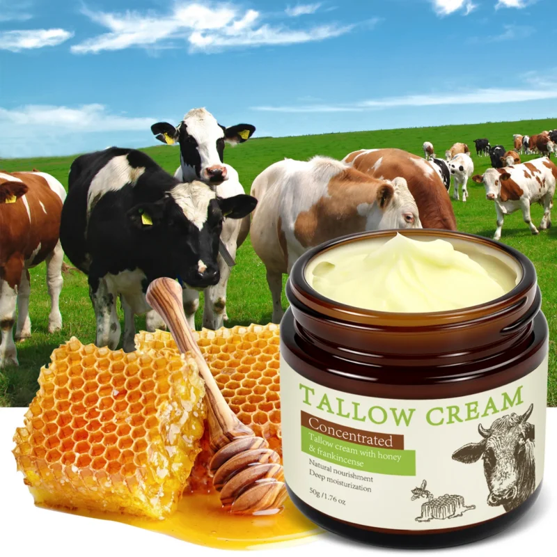 tallow-cream-honey-frankincense-spu950495989345-1 YURHERSU Concentrated Tallow Cream with Honey & Frankincense for Deep Moisturization and Brightening