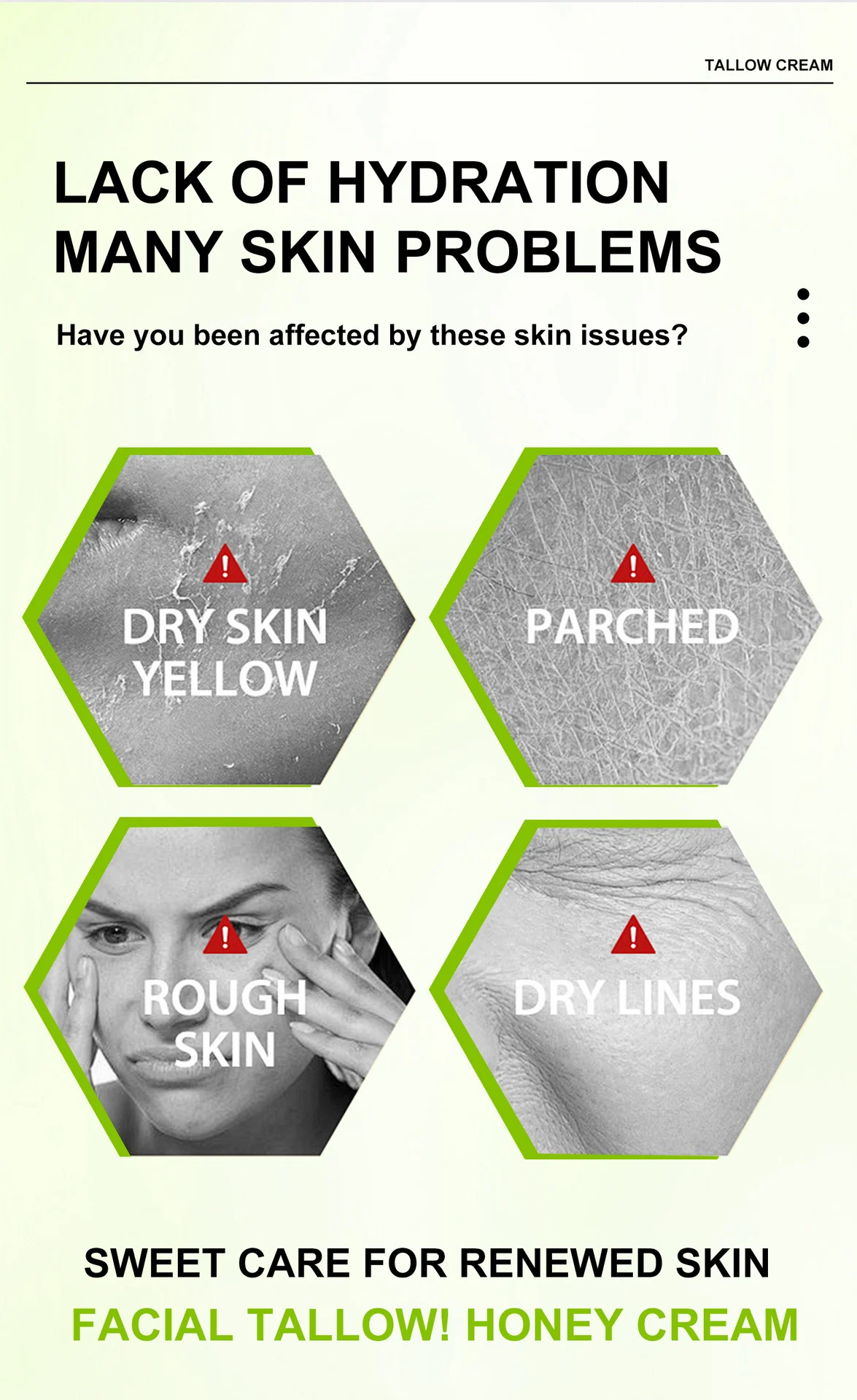 YURHERSU Concentrated Tallow Cream with Honey & Frankincense for Deep Moisturization 3 tallow face cream spu959221045194 desc 3