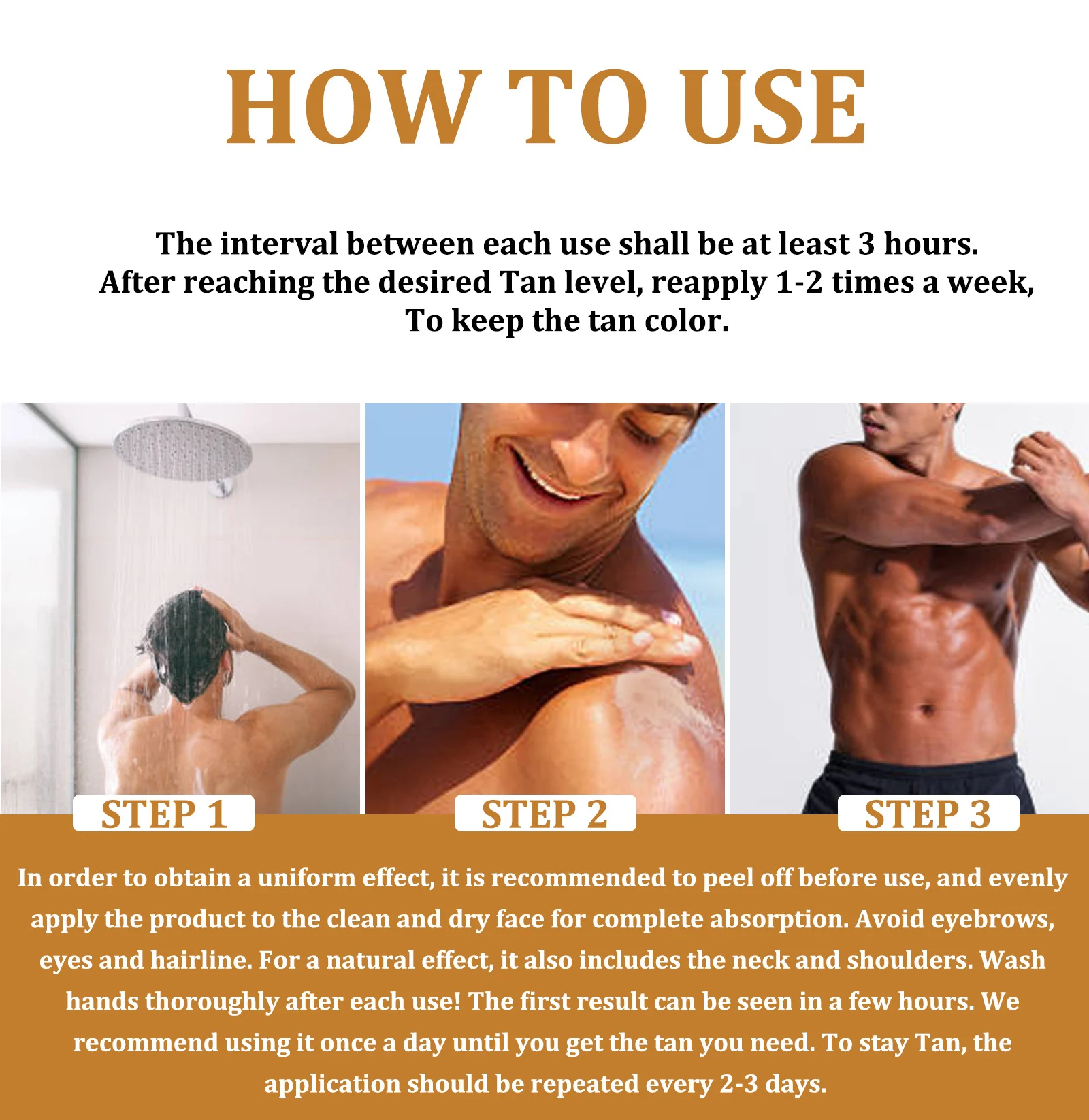 YURHERSU Rigorous Tanning Gel - Sun-Kissed Bronzer for Face & Body - Fast Absorbing, 150ml 9 tanning gel bronzer moisturizer spu820929999548 desc 9