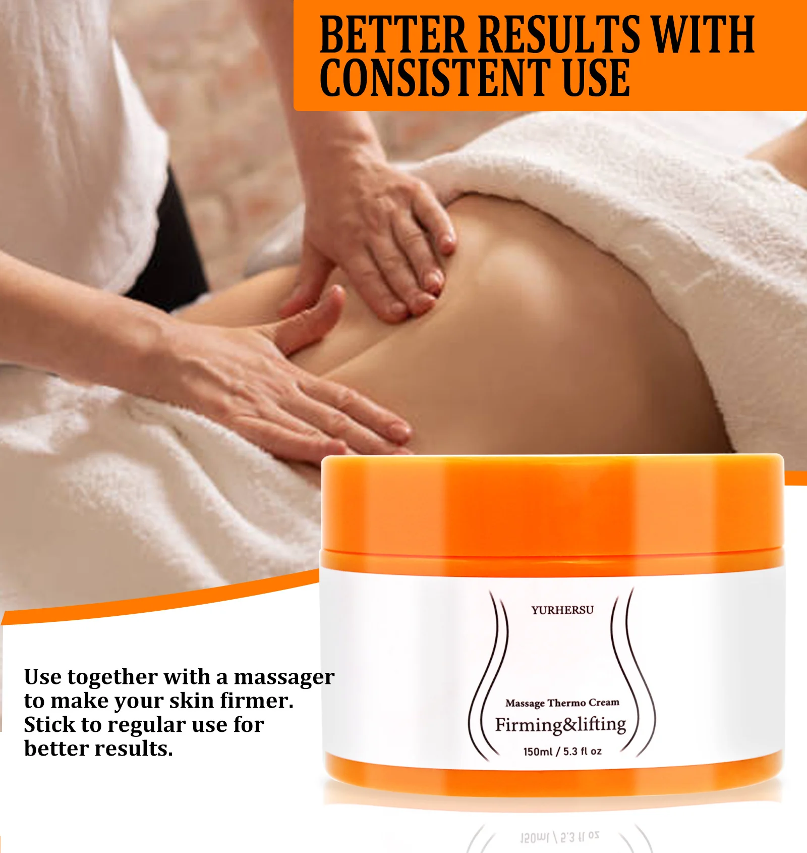 YURHERSU Massage Thermo Cream Firming & Lifting Body Slimming Cream 6 thermo massage body cream spu823050487631 desc 6