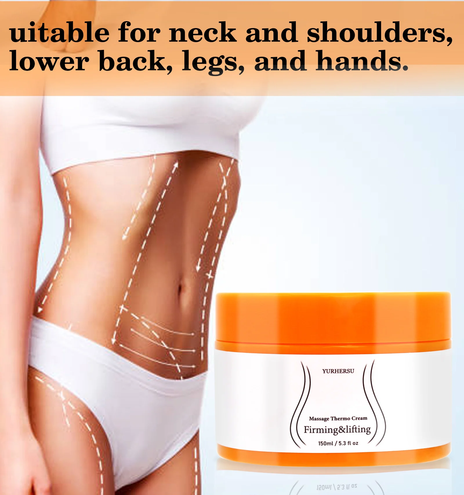 YURHERSU Massage Thermo Cream Firming & Lifting Body Slimming Cream 8 thermo massage body cream spu823050487631 desc 8