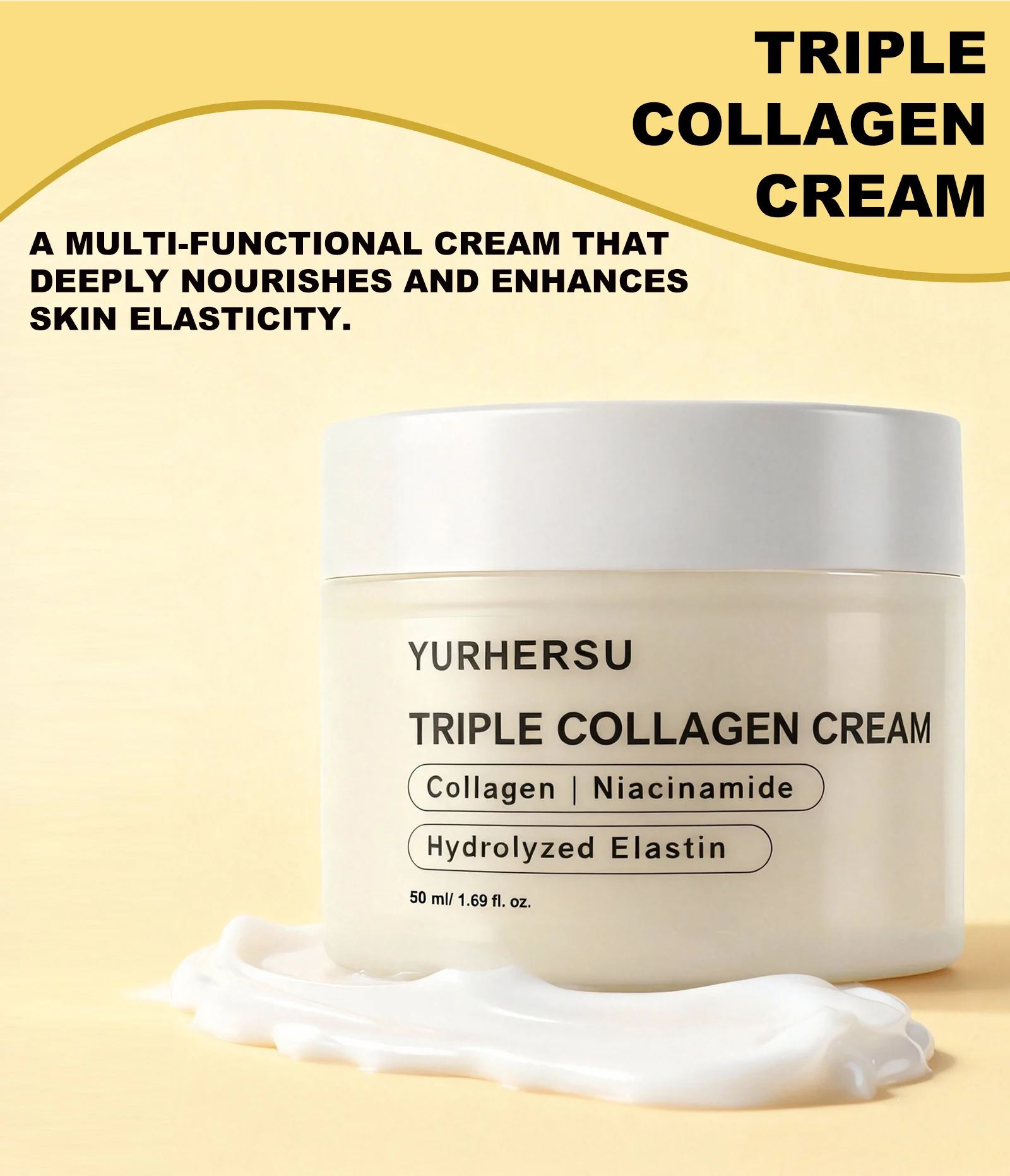 YURHERSU Triple Collagen Cream for Deep Hydration, Brightening & Anti-Aging 4 triple collagen face cream spu993520702064 desc 4