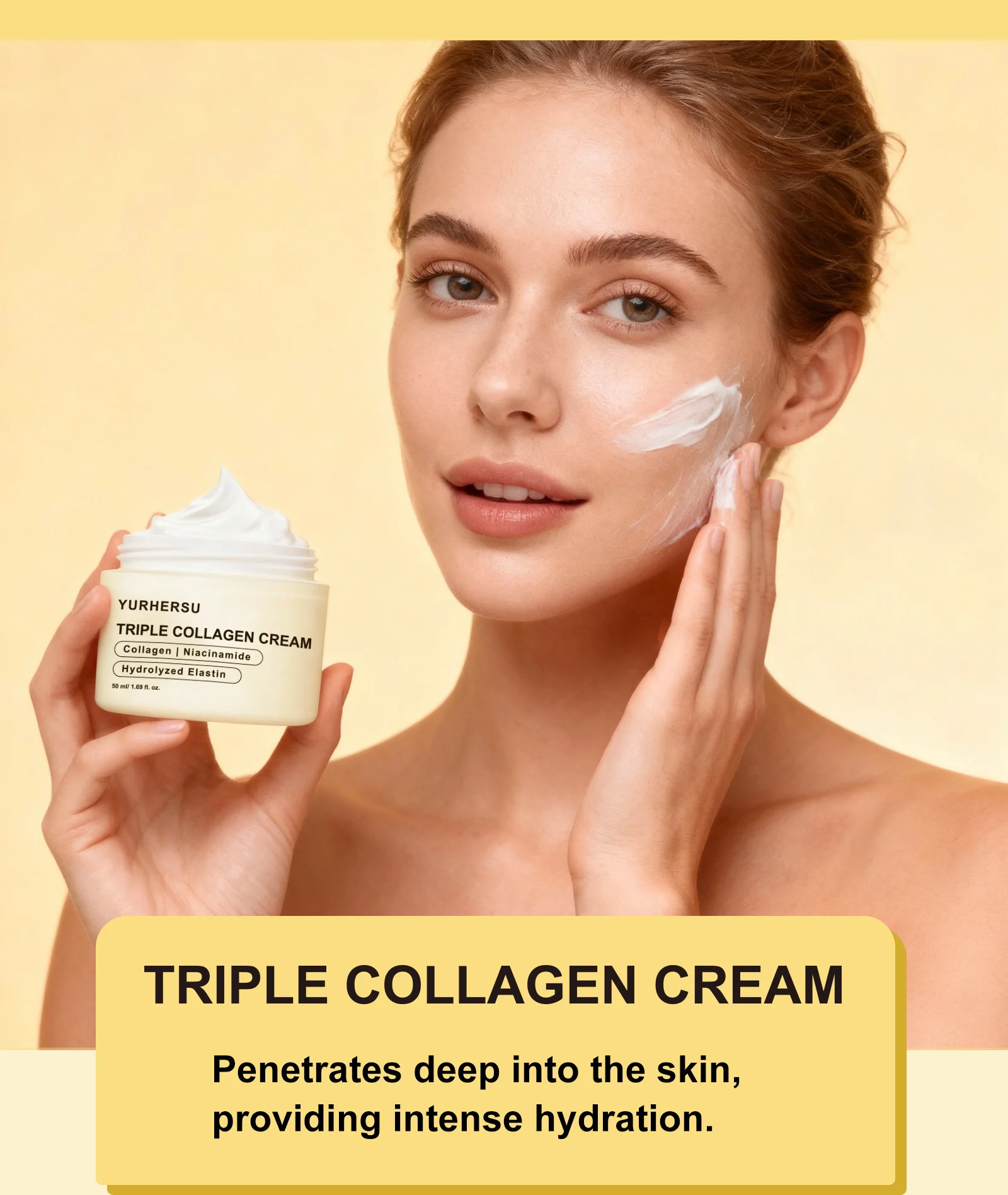 YURHERSU Triple Collagen Cream for Deep Hydration, Brightening & Anti-Aging 6 triple collagen face cream spu993520702064 desc 6