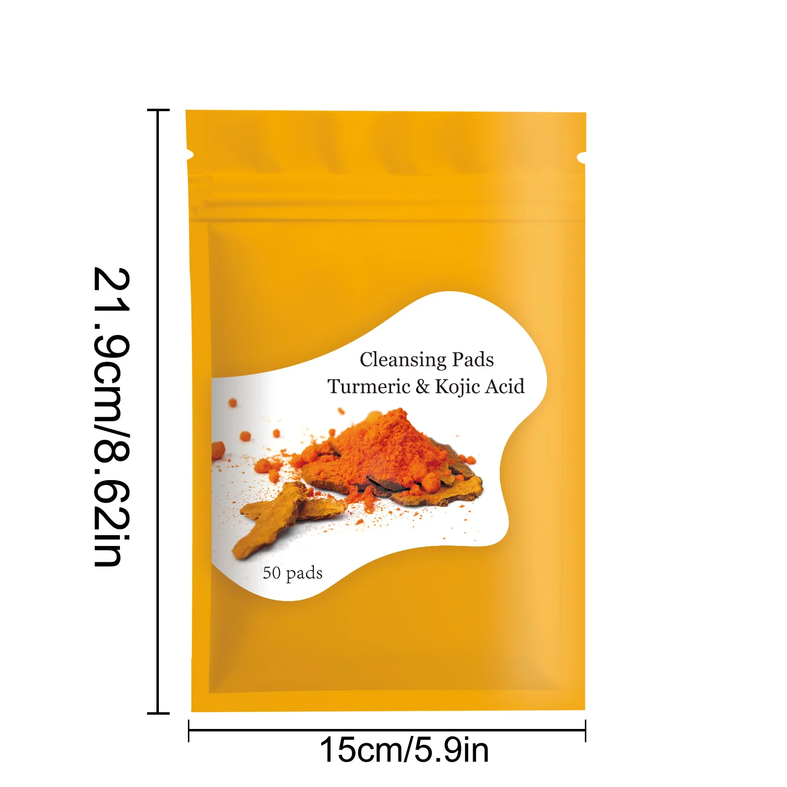 YURHERSU Turmeric & Kojic Acid Cleansing Pads for Exfoliating & Brightening 2 turmeric kojic acid cleansing pads spu820926819867 desc 2