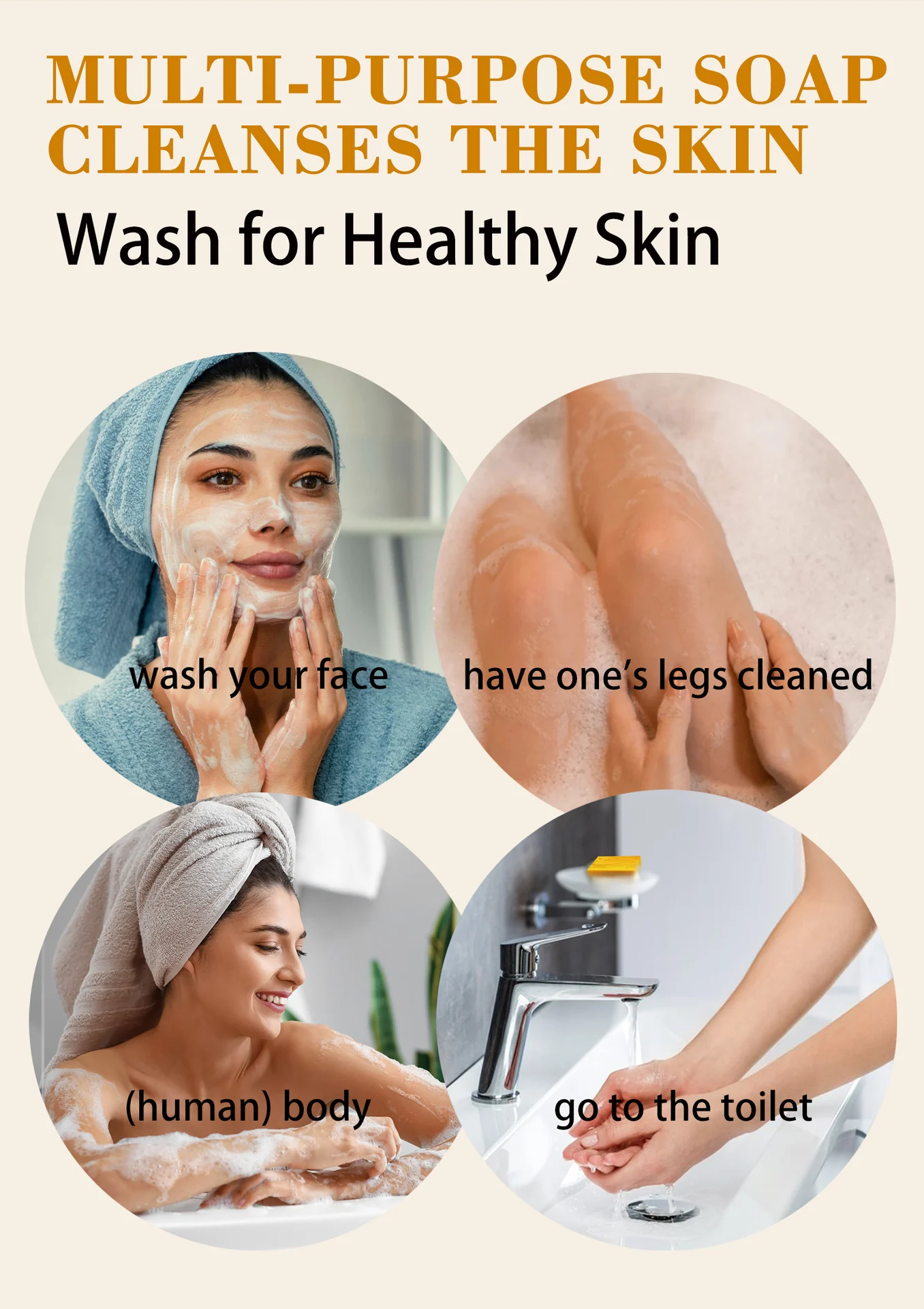 YURHERSU Turmeric & Kojic Acid Brightening Soap for Face and Body, Deep Cleansing, Acne Removal, Moisturizing 8 turmeric kojic brightening soap spu959074645710 desc 8