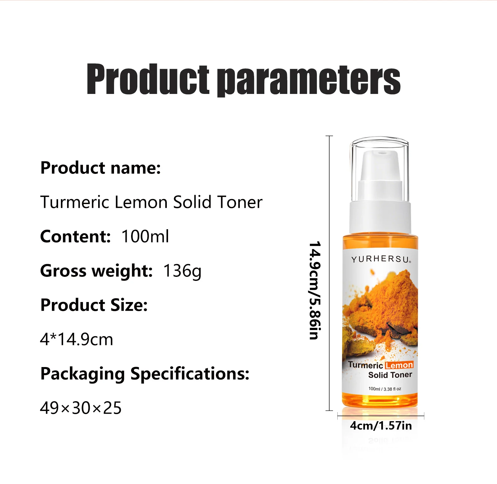 YURHERSU Turmeric Lemon Solid Toner for Deep Hydration, Moisturizing & Pore Care 1 turmeric lemo solid toner spu942104496006 desc 1