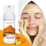 YURHERSU Turmeric Lemon Facial Cleansing Foam - Gentle, Brightening, Oil Control