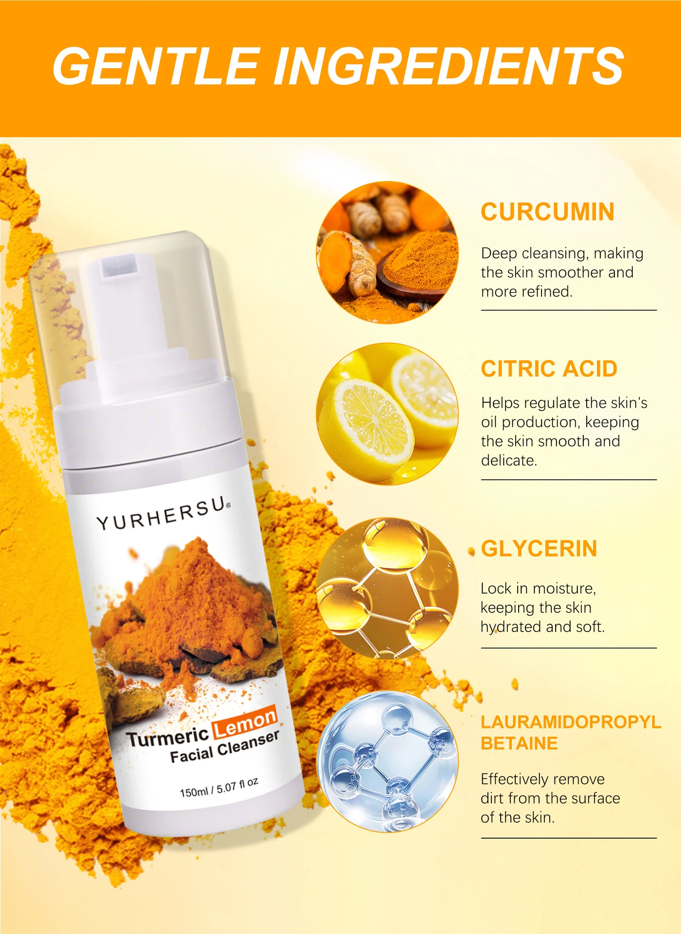 turmeric lemon facial cleansing foam spu940532691098 desc 7