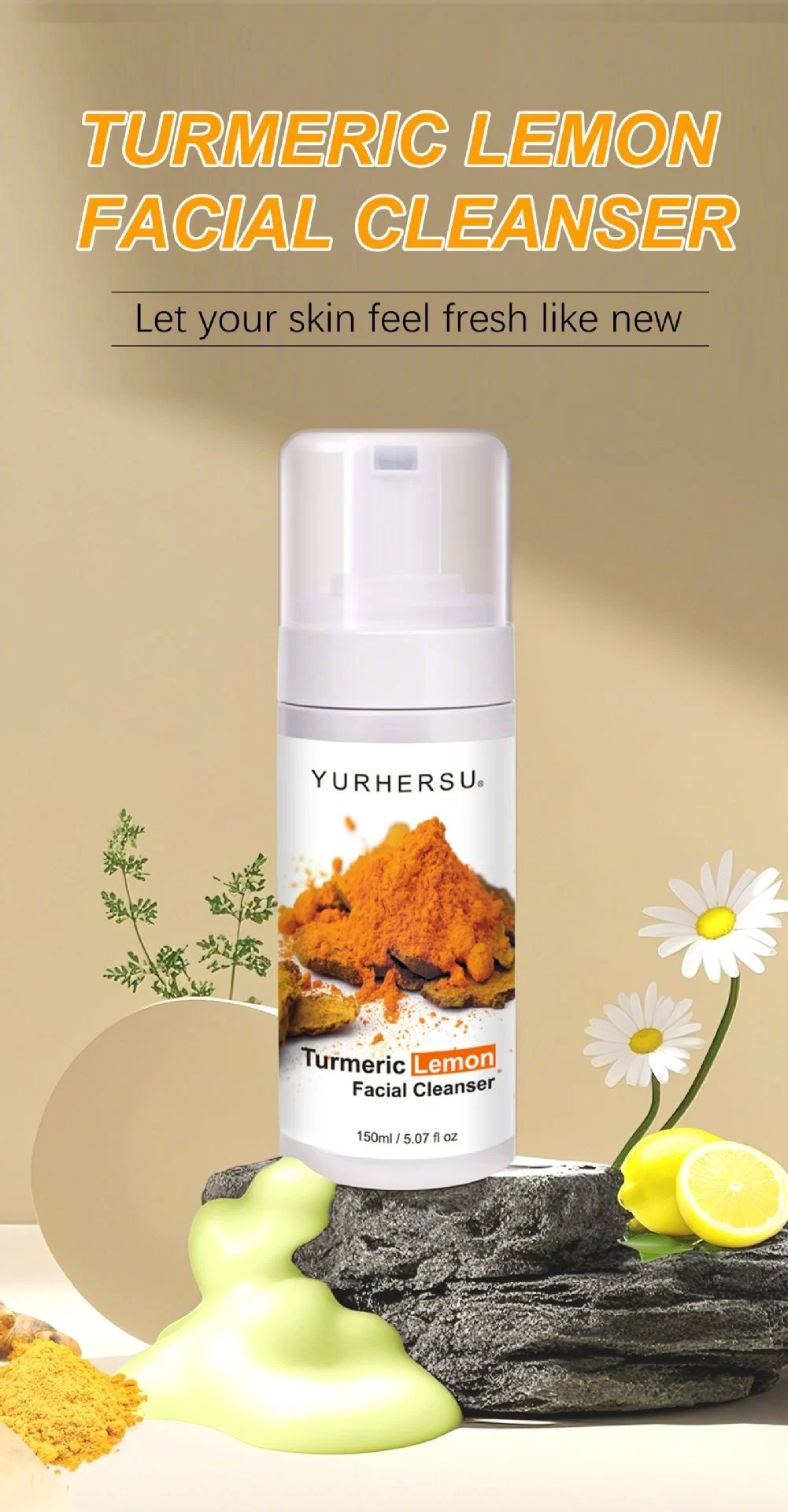turmeric lemon facial cleansing foam spu940532691098 desc 9