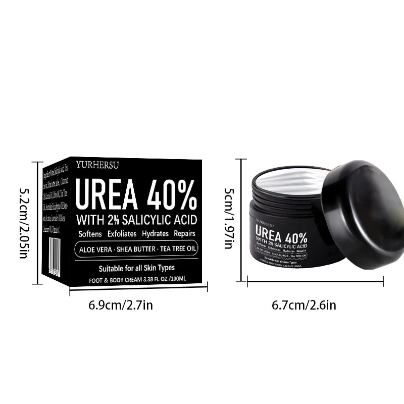 YURHERSU Urea 40% Foot & Body Cream with 2% Salicylic Acid for Dry Cracked Skin 1 urea foot body cream spu725581701579 desc 1