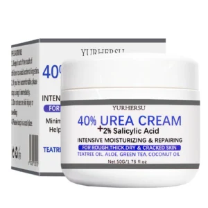 YURHERSU 40% Urea Cream with 2% Salicylic Acid - Intensive Foot Moisturizer for Cracked Heels & Calluses