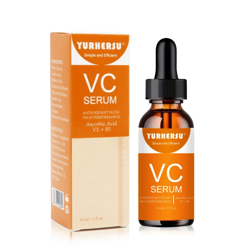YURHERSU VC Serum for Dullness and Uneven Skin Tone, Antioxidant Fluid with Ascorbic Acid, 30ml