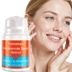 YURHERSU Vitamin C Tripeptide Serum with Niacinamide & Retinol for Brightening & Hydration