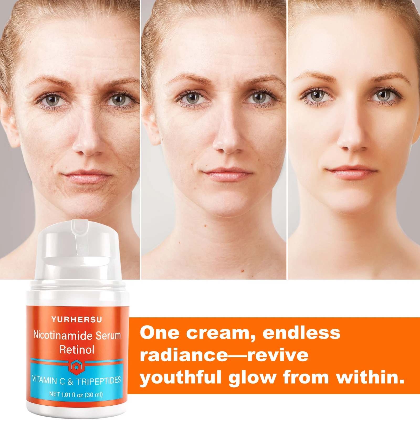 YURHERSU Vitamin C Tripeptide Serum with Niacinamide & Retinol for Brightening & Hydration 6 vitamin c tripeptide serum spu993027018566 desc 6