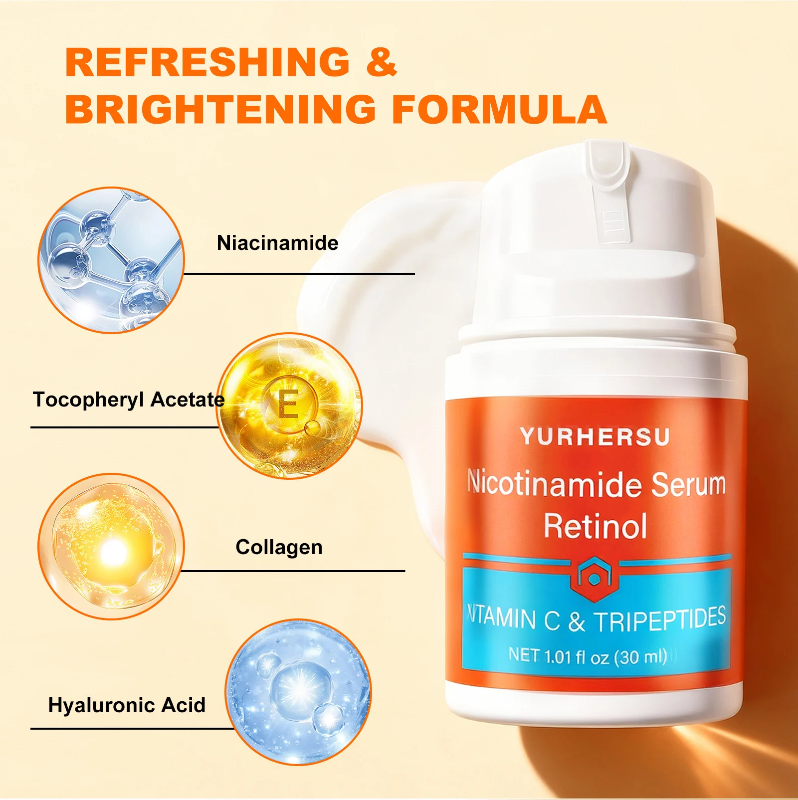YURHERSU Vitamin C Tripeptide Serum with Niacinamide & Retinol for Brightening & Hydration 7 vitamin c tripeptide serum spu993027018566 desc 7