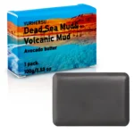 YURHERSU Dead Sea Volcanic Mud Soap for Deep Cleansing, Oil Control & Pore Purifying